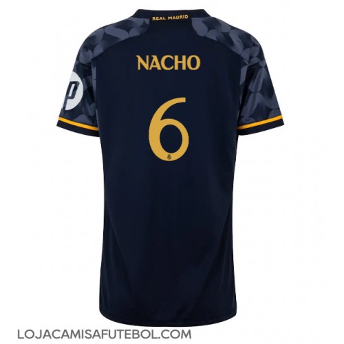 Camisa de Futebol Real Madrid Nacho Fernandez #6 Equipamento Secundário Mulheres 2023-24 Manga Curta